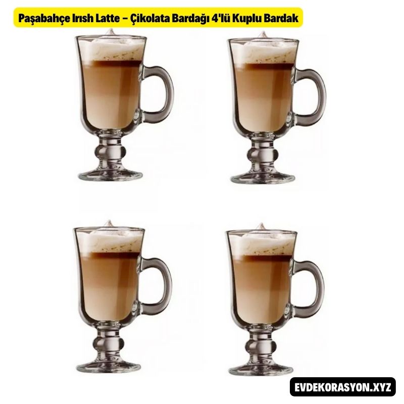 
Paşabahçe Irısh Latte - Çikolata Bardağı 4'lü Kuplu Bardak
