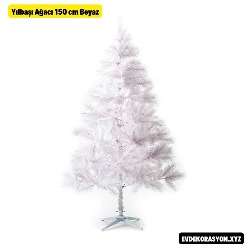  Yılbaşı Ağacı 150 cm Beyaz